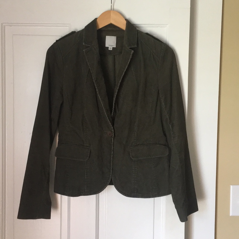 Olive corduroy blazer
